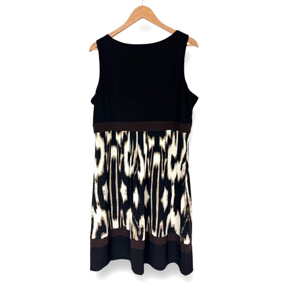Coldwater Creek Ikat Print Sleeveless Scoop Neck Dress Summer Size 18‎ Plus Sz - Picture 2 of 5